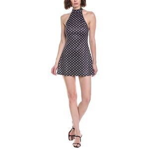 Colette Rose Womens  Dot Mini Dress, Black